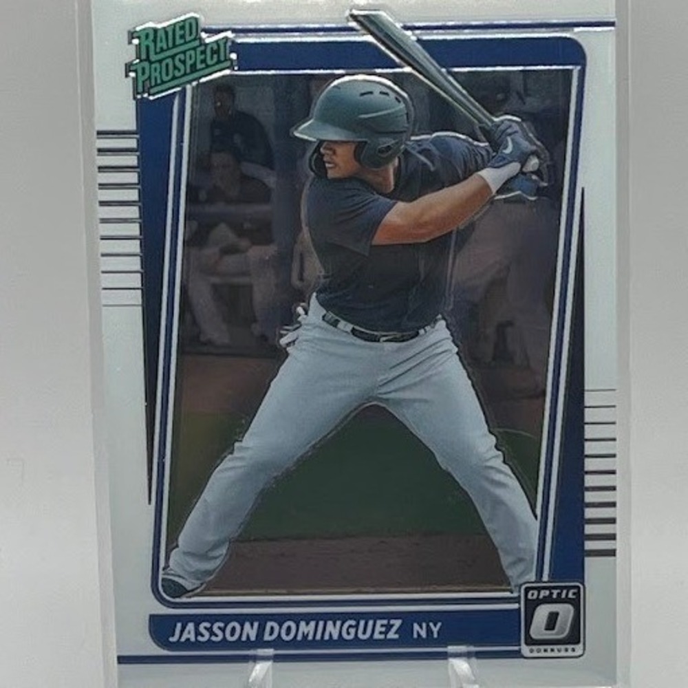 Jasson Dominguez 2021 Panini Donruss Optic RP11 MLB New York Yankee Trading Card